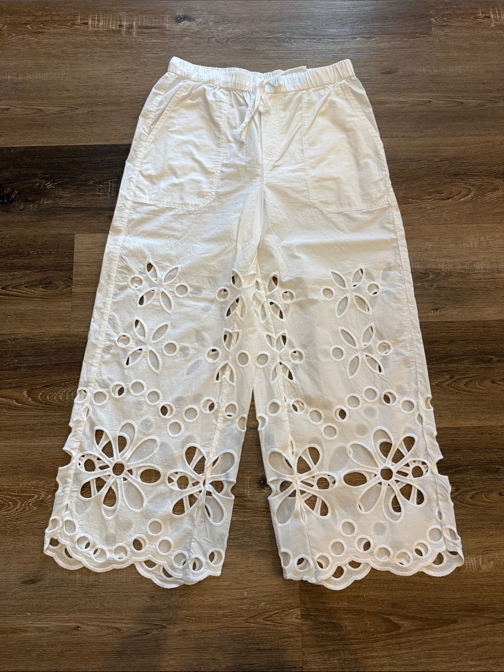 Splendid Emma Cotton Eyelet Drawstring pants